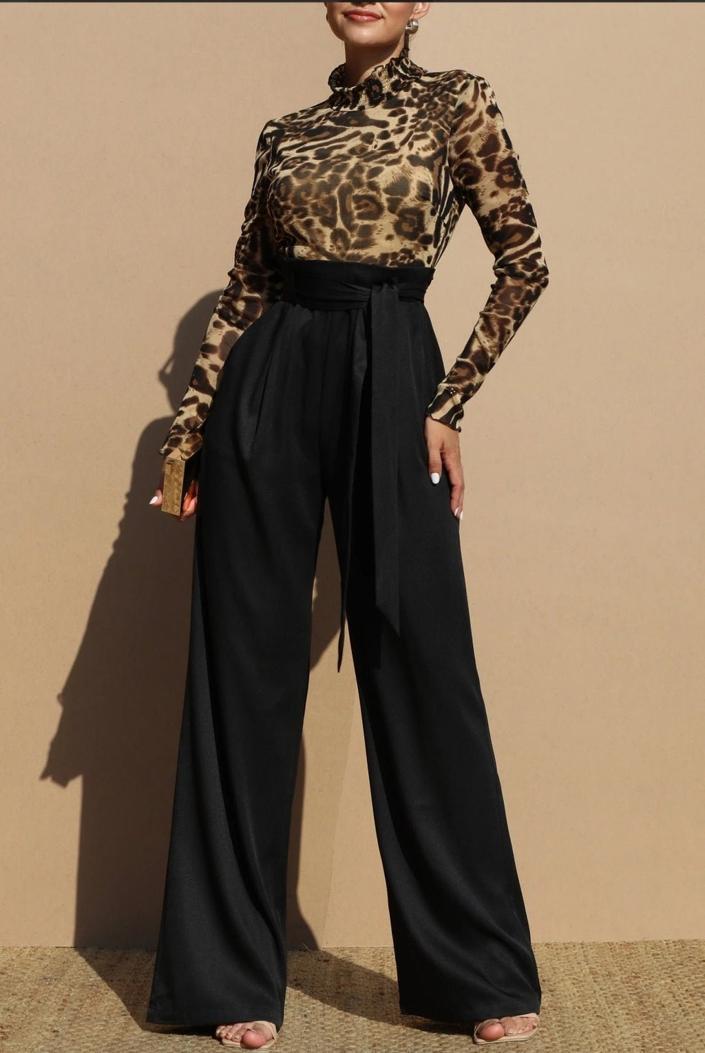 Alissa Leopard Jumpsuit - Goldie B & Co Boutique