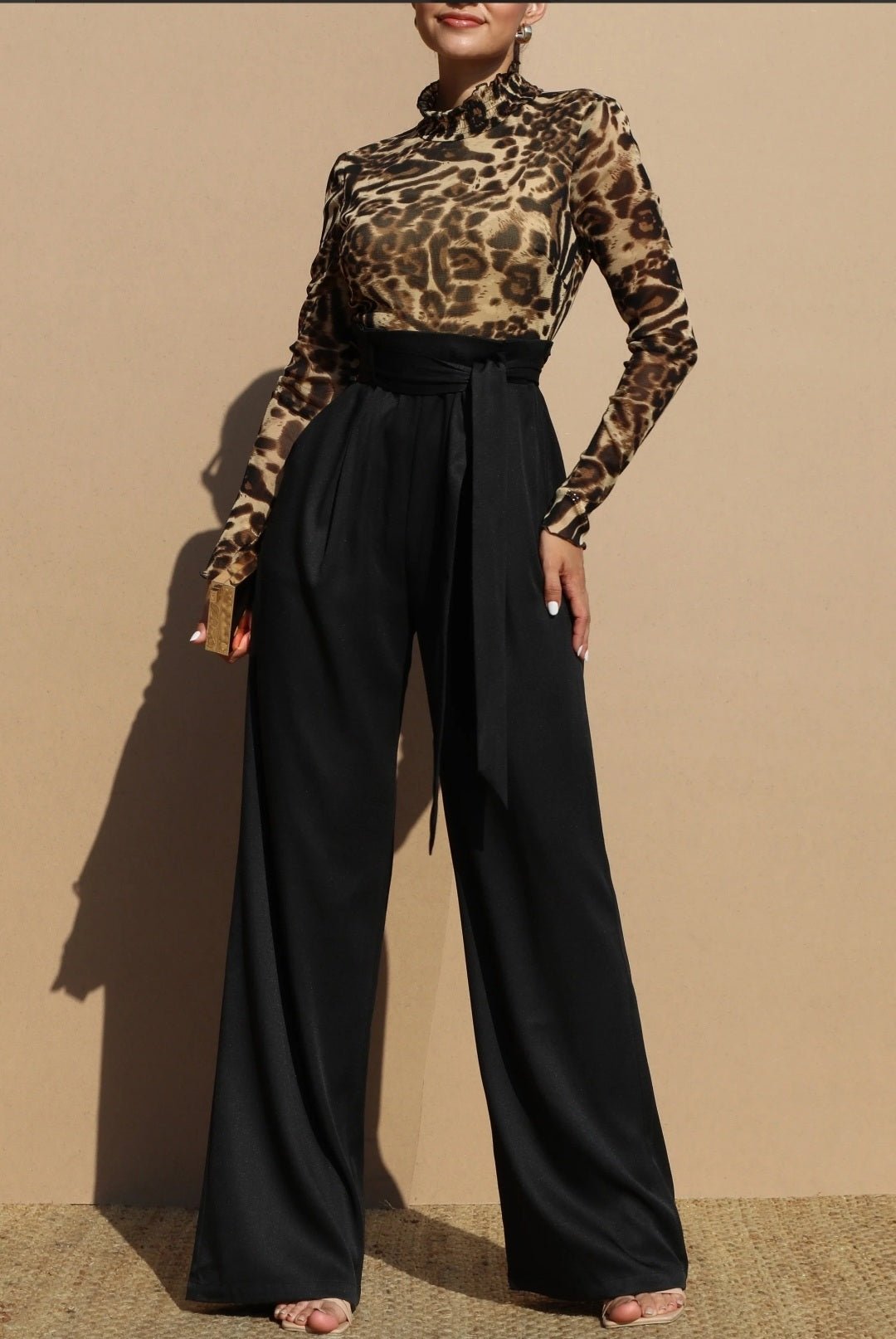 Alissa Leopard Jumpsuit - Goldie B & Co Boutique