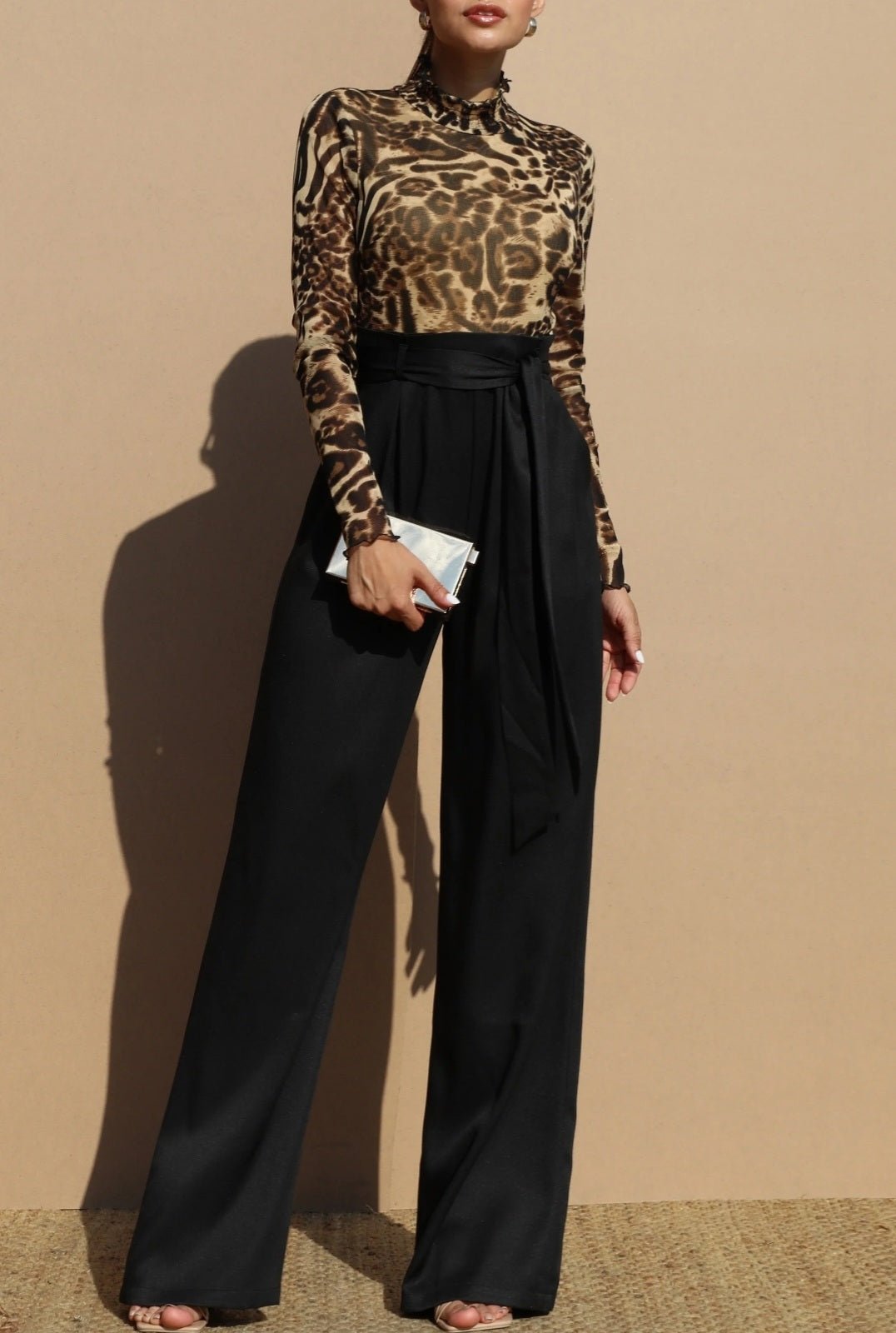 Alissa Leopard Jumpsuit - Goldie B & Co Boutique