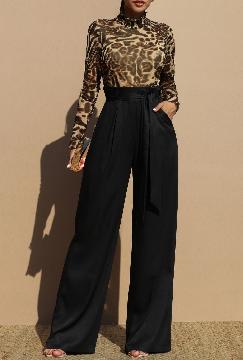 Alissa Leopard Jumpsuit - Goldie B & Co Boutique