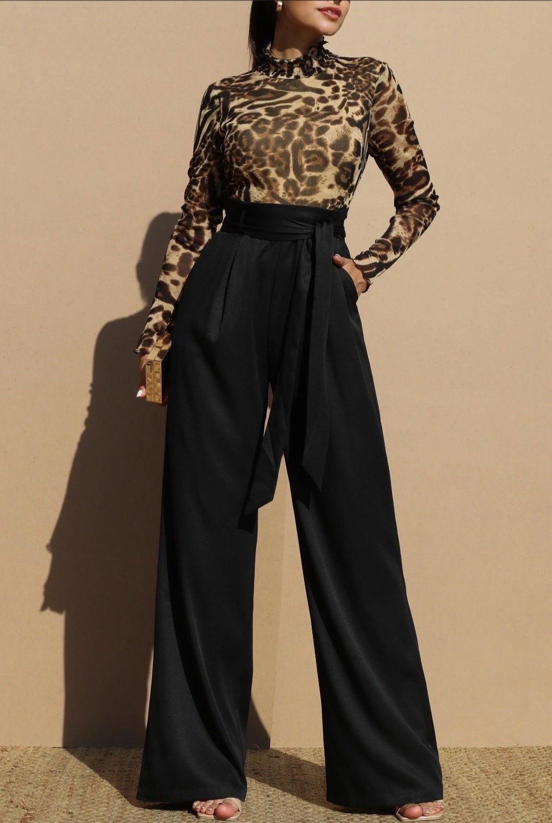 Alissa Leopard Jumpsuit - Goldie B & Co Boutique