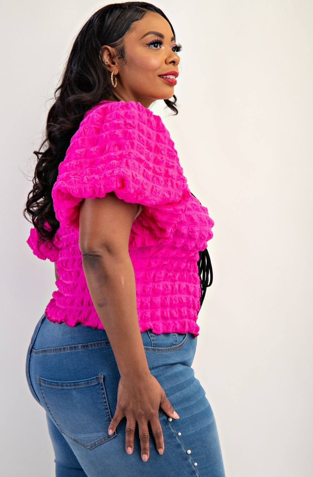 Balloon Sleeve Top $42.50 - Goldie B & Co Boutique