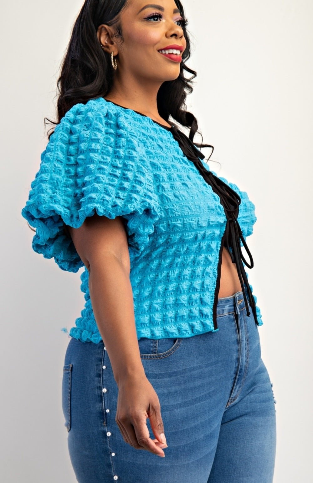 Balloon Sleeve Top $42.50 - Goldie B & Co Boutique