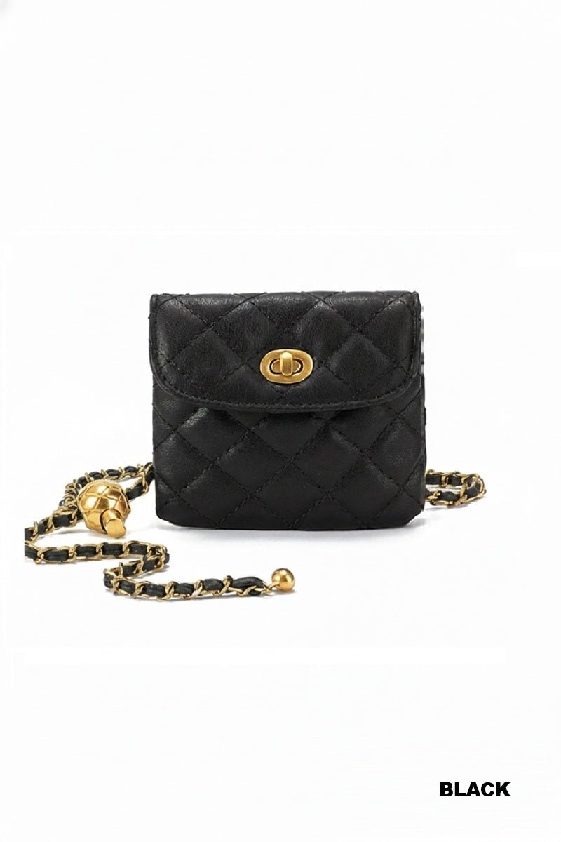 Crossbody Chain Belt Bag $20.00 - Goldie B & Co Boutique