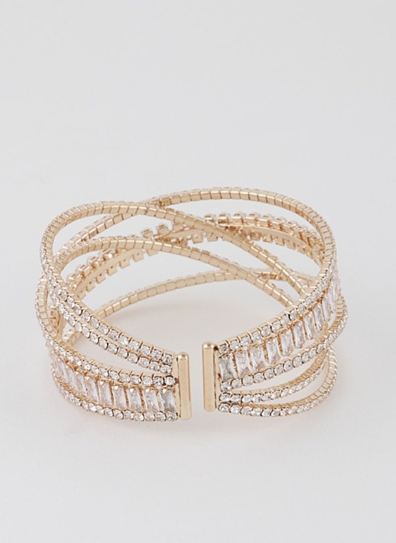 Cuff Jeweled Bracelet $17.00 - Goldie B & Co Boutique