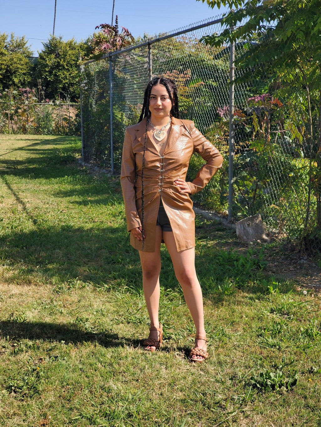 Faux Leather Blazer $12.00 - Goldie B & Co Boutique