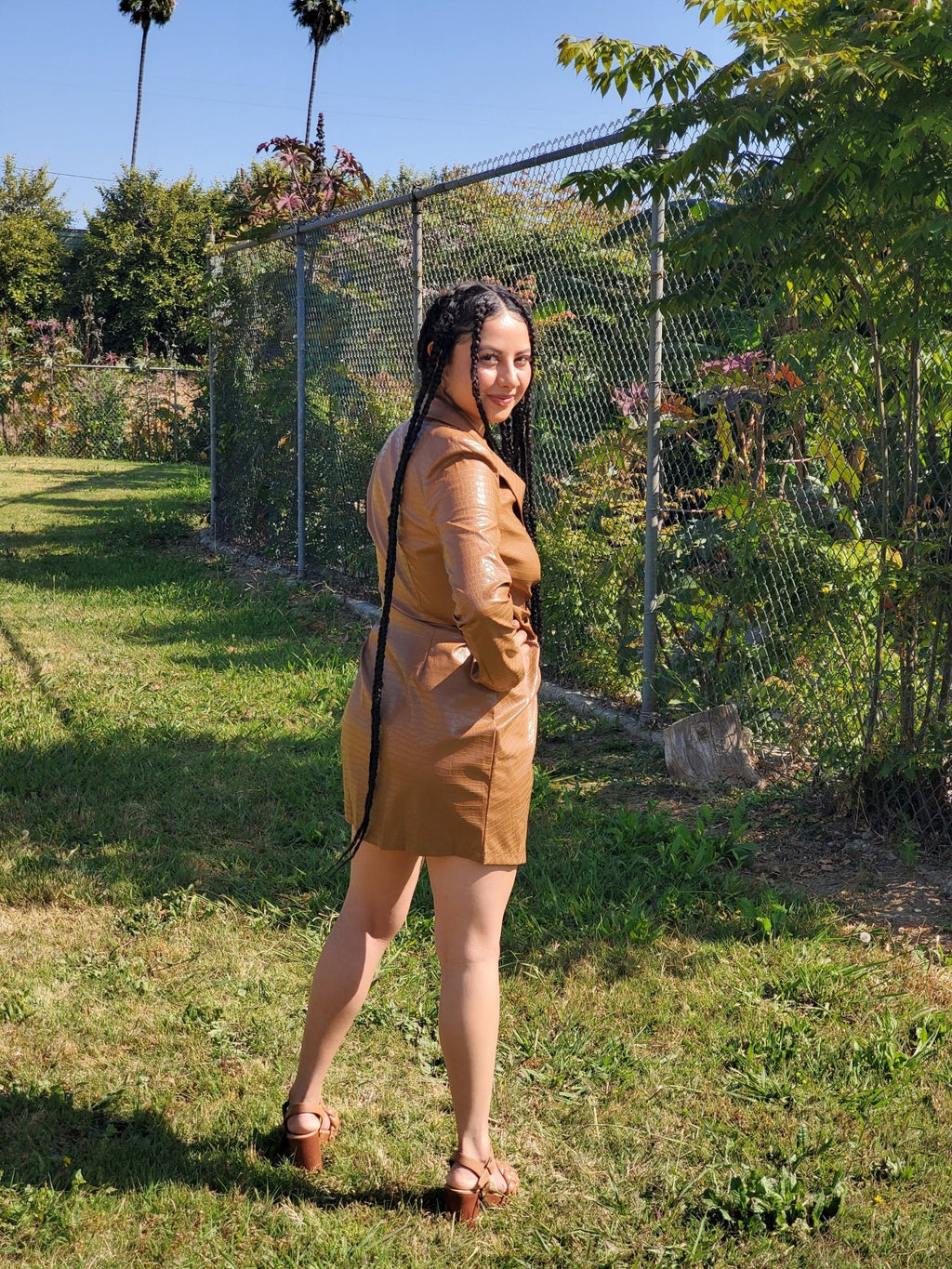 Faux Leather Blazer $12.00 - Goldie B & Co Boutique