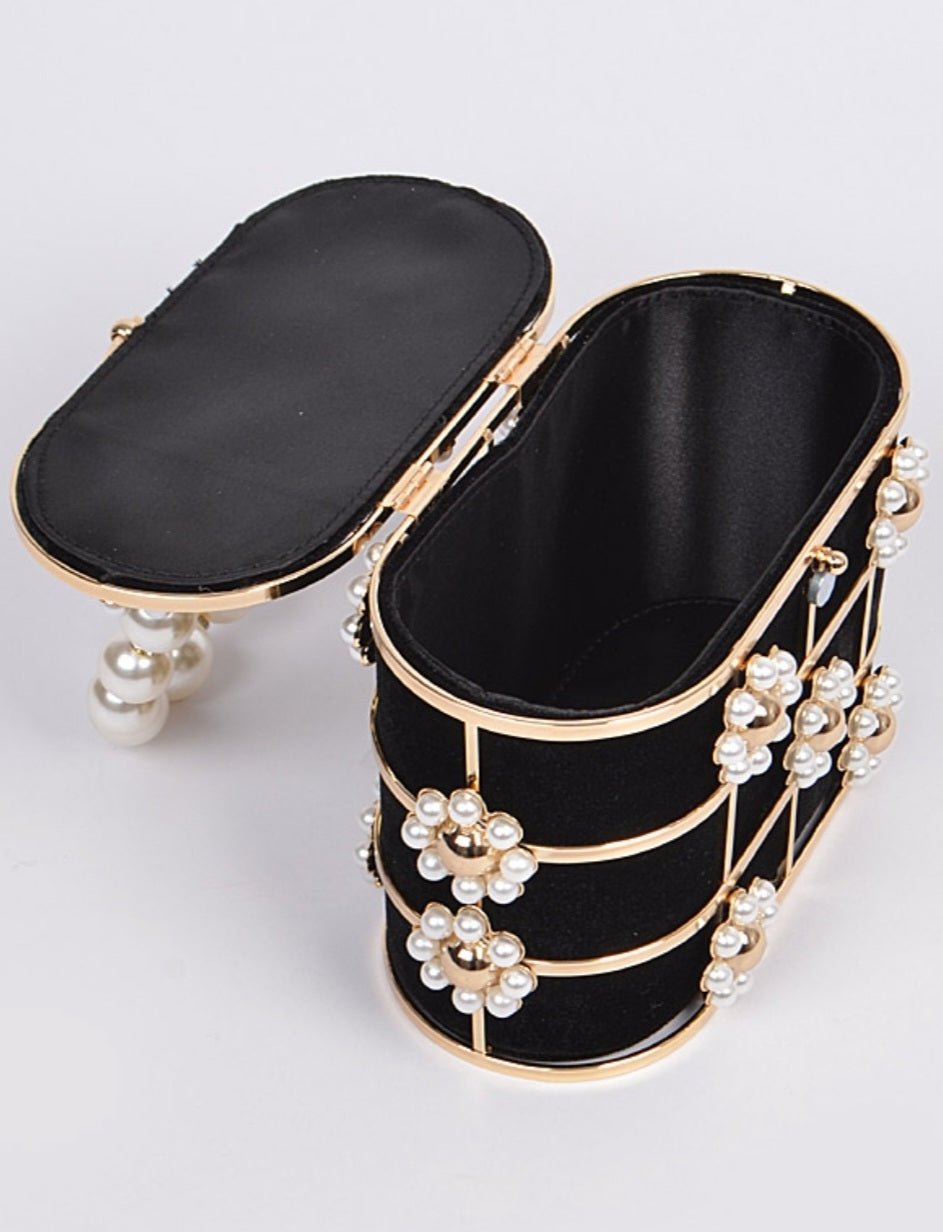 Flower Pearl Bag $56.00 - Goldie B & Co Boutique