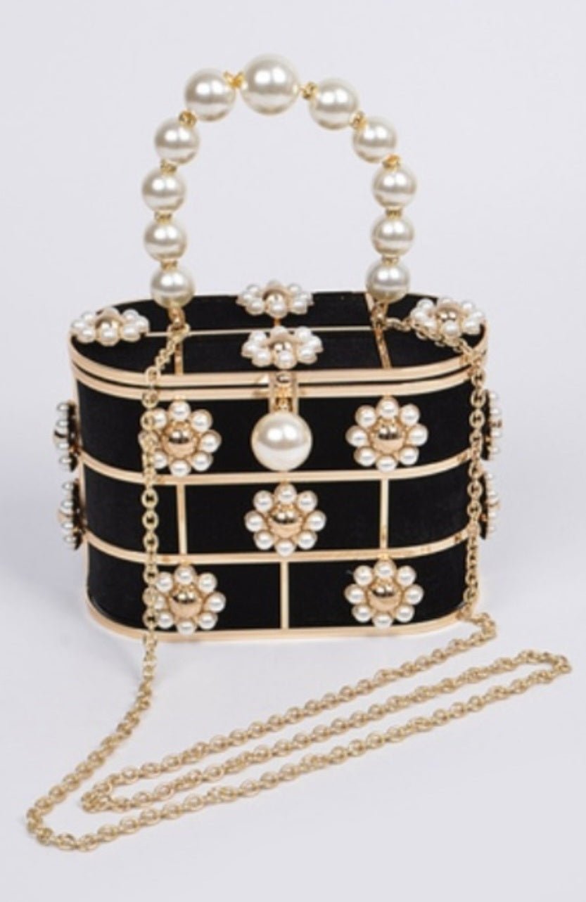 Flower Pearl Bag $56.00 - Goldie B & Co Boutique