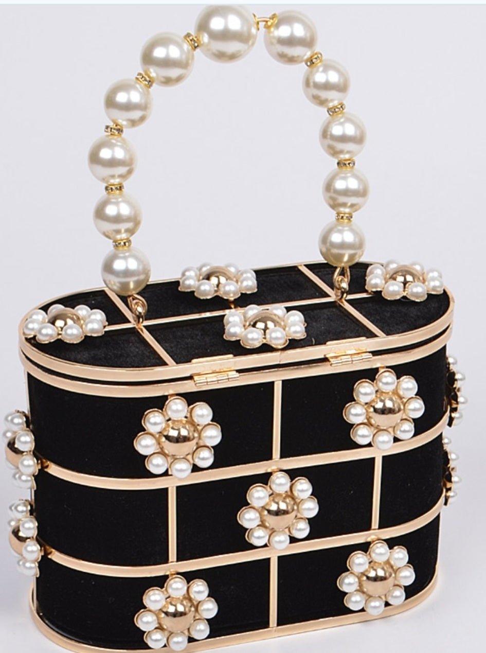 Flower Pearl Bag $56.00 - Goldie B & Co Boutique