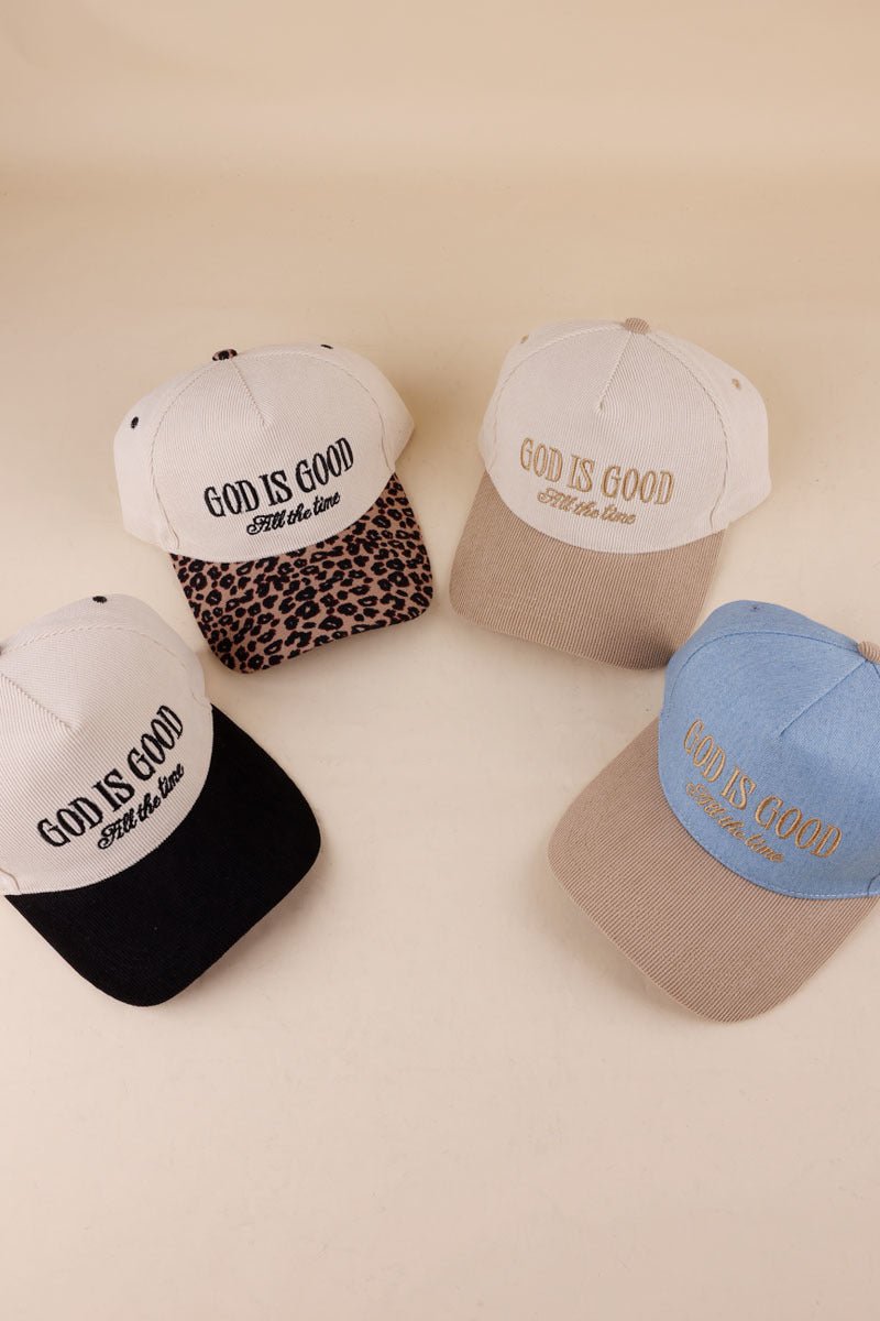 God is Good All the time Cap $18.00 - Goldie B & Co Boutique