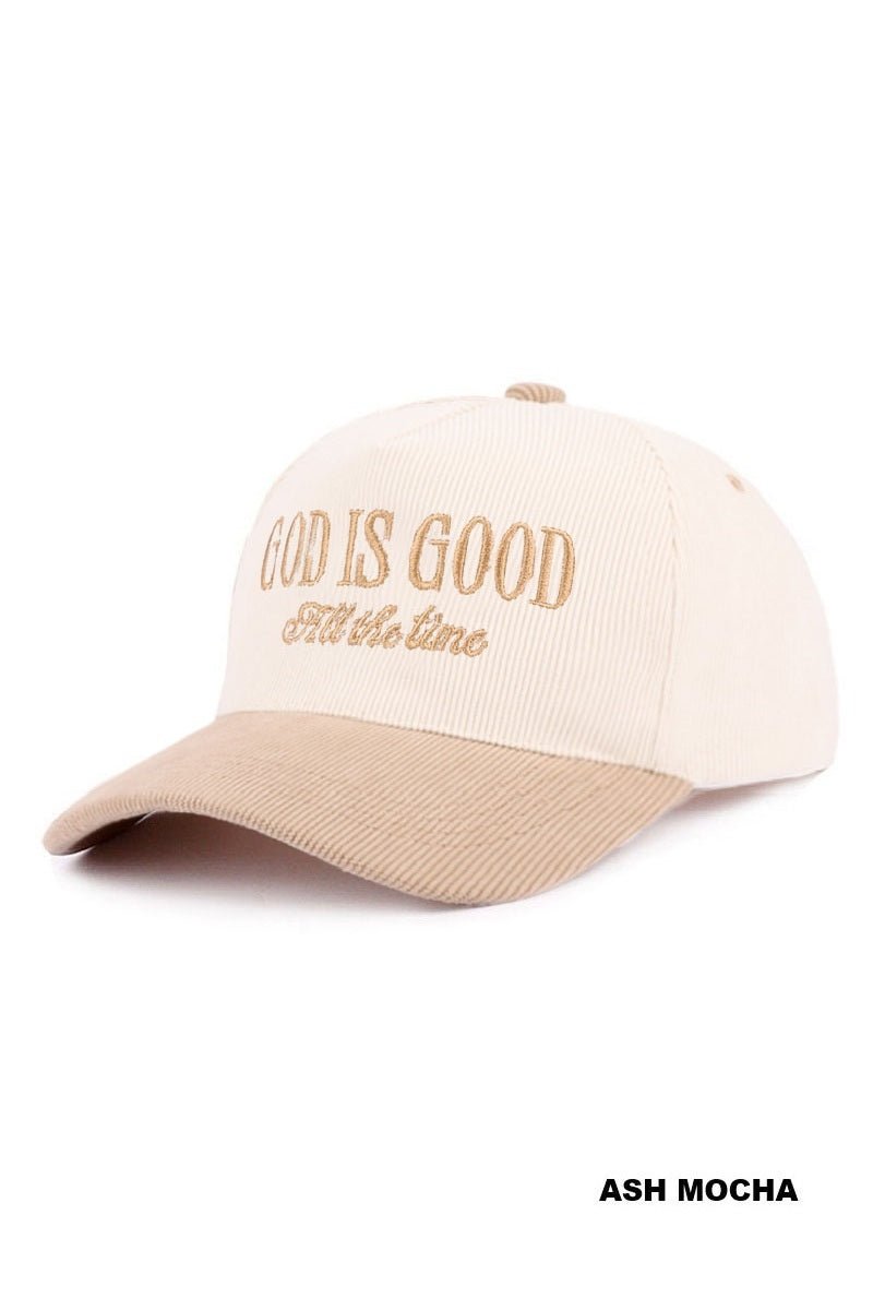 God is Good All the time Cap $18.00 - Goldie B & Co Boutique