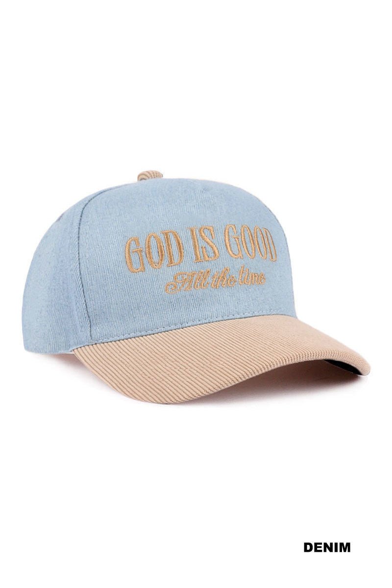 God is Good All the time Cap $18.00 - Goldie B & Co Boutique