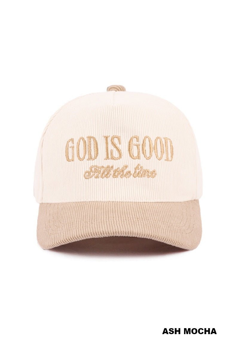 God is Good All the time Cap $18.00 - Goldie B & Co Boutique
