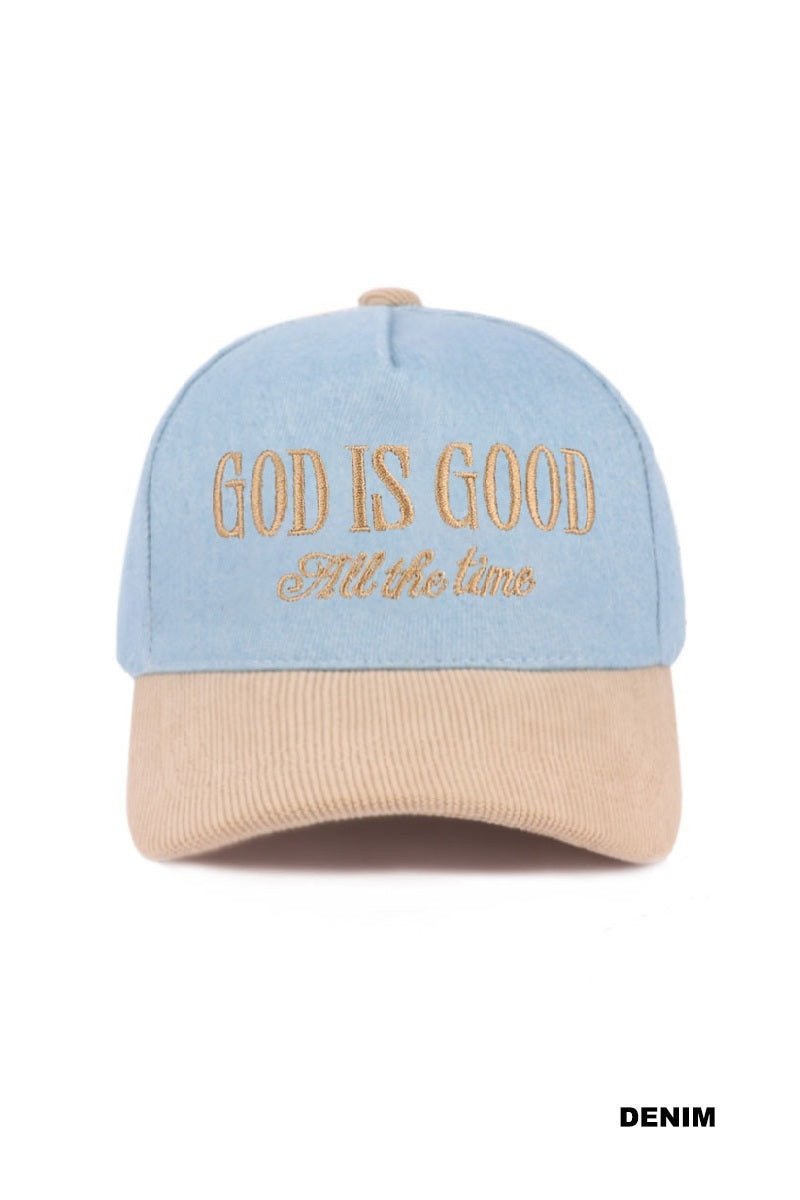 God is Good All the time Cap $18.00 - Goldie B & Co Boutique