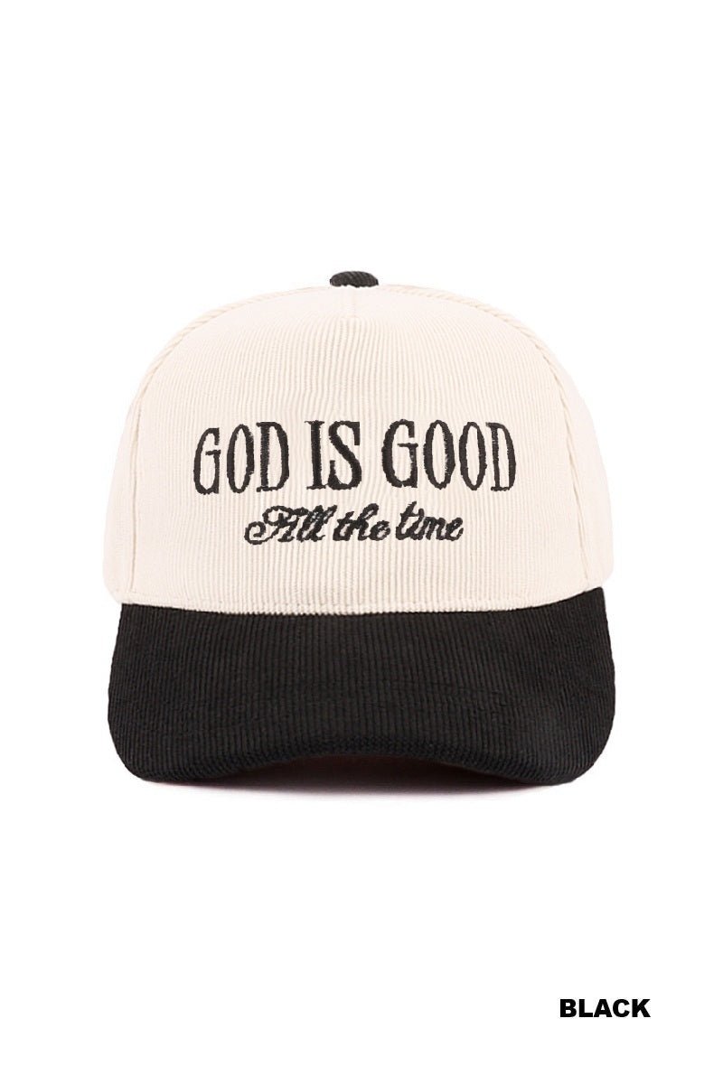 God is Good All the time Cap $18.00 - Goldie B & Co Boutique