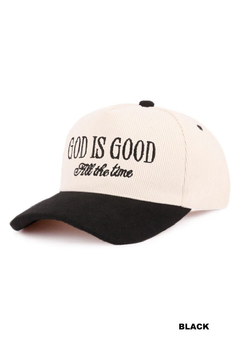 God is Good All the time Cap $18.00 - Goldie B & Co Boutique