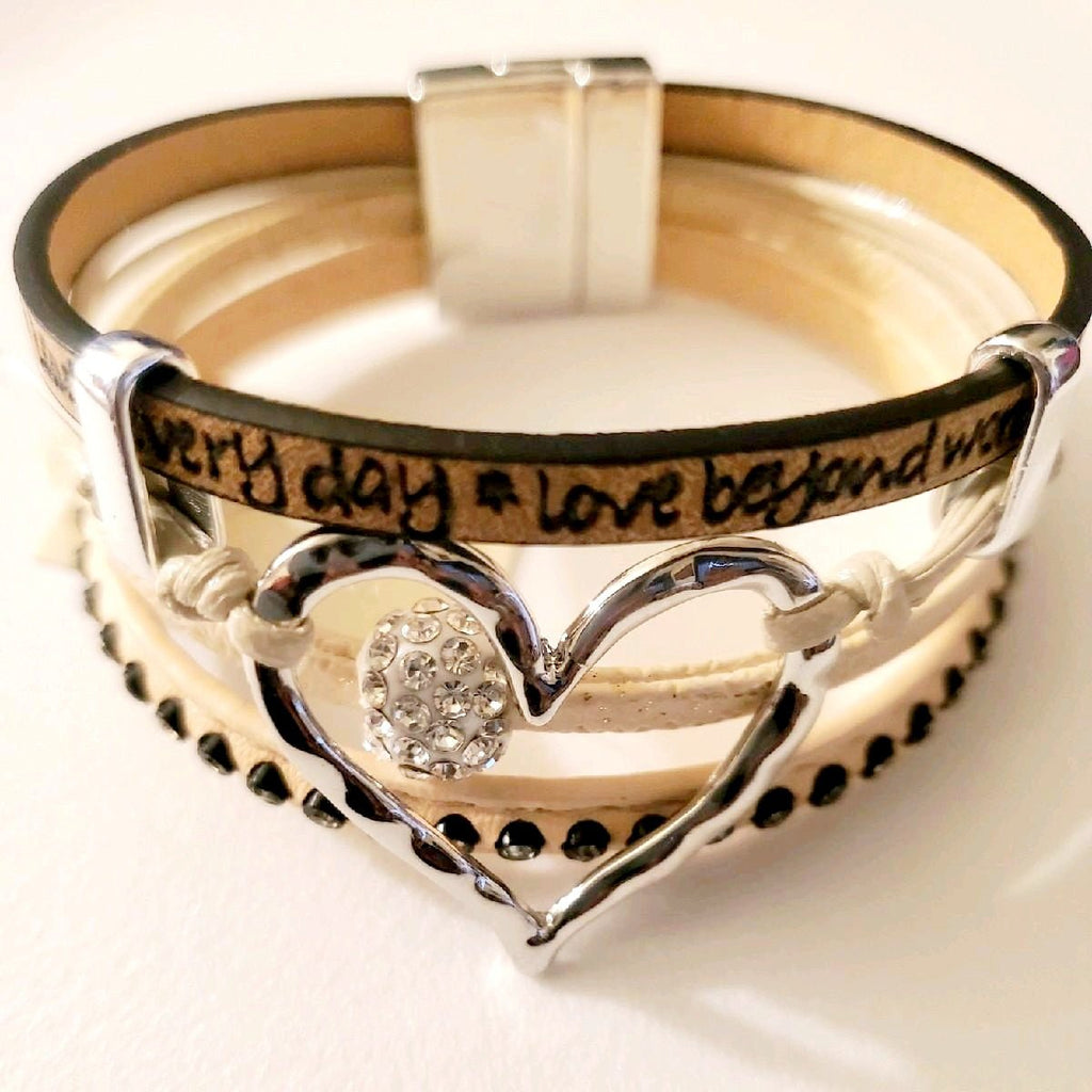Live Love Laugh Heart Bracelet $6.00 - Goldie B & Co Boutique