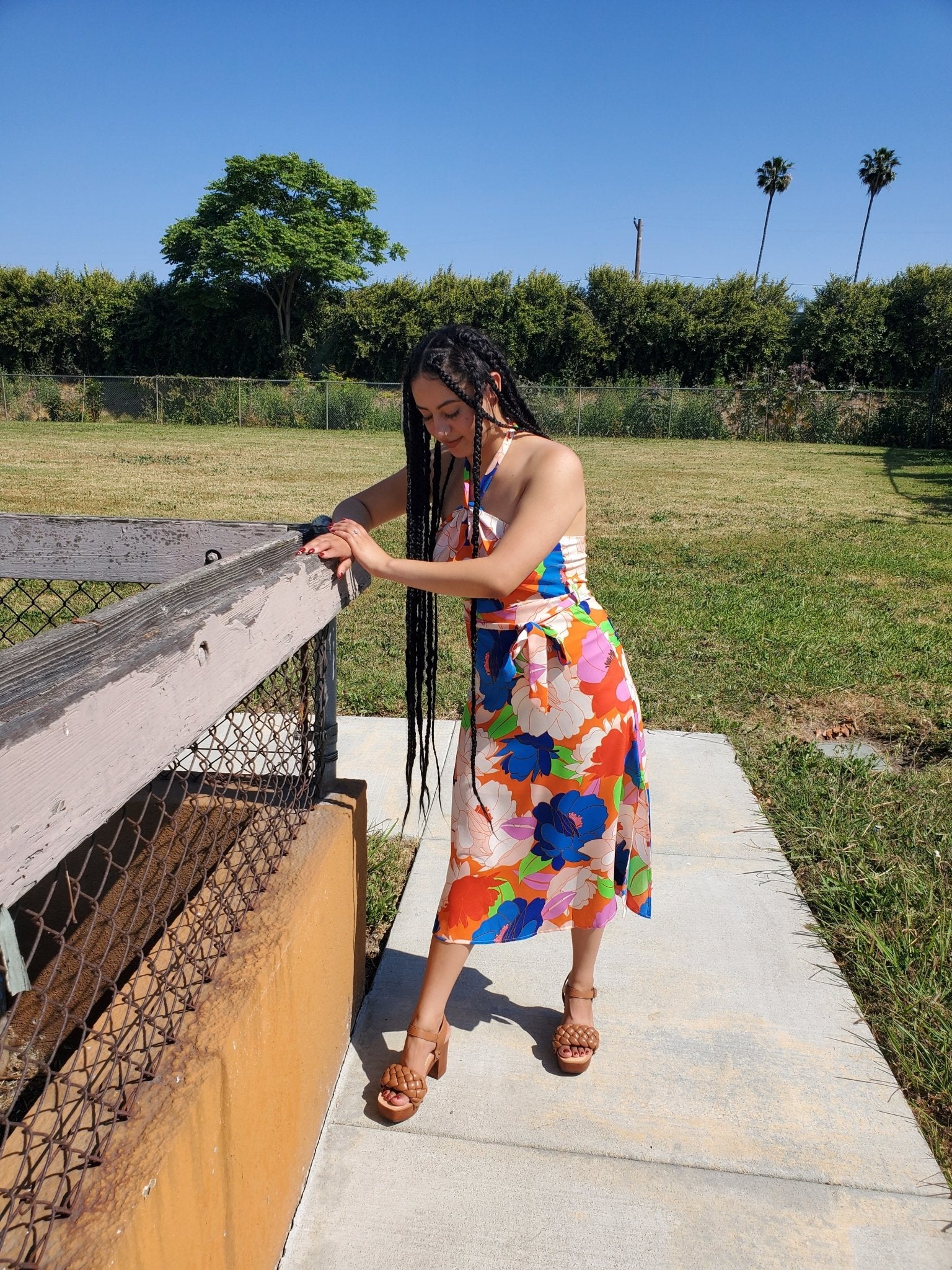 Multi - Color Halter Dress $10.00 - Goldie B & Co Boutique
