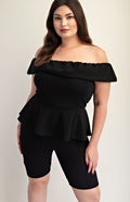 Off Shoulder Top & Shorts $52.00 - Goldie B & Co Boutique