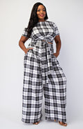 Plaid Print 2pc Set $55.00 - Goldie B & Co Boutique
