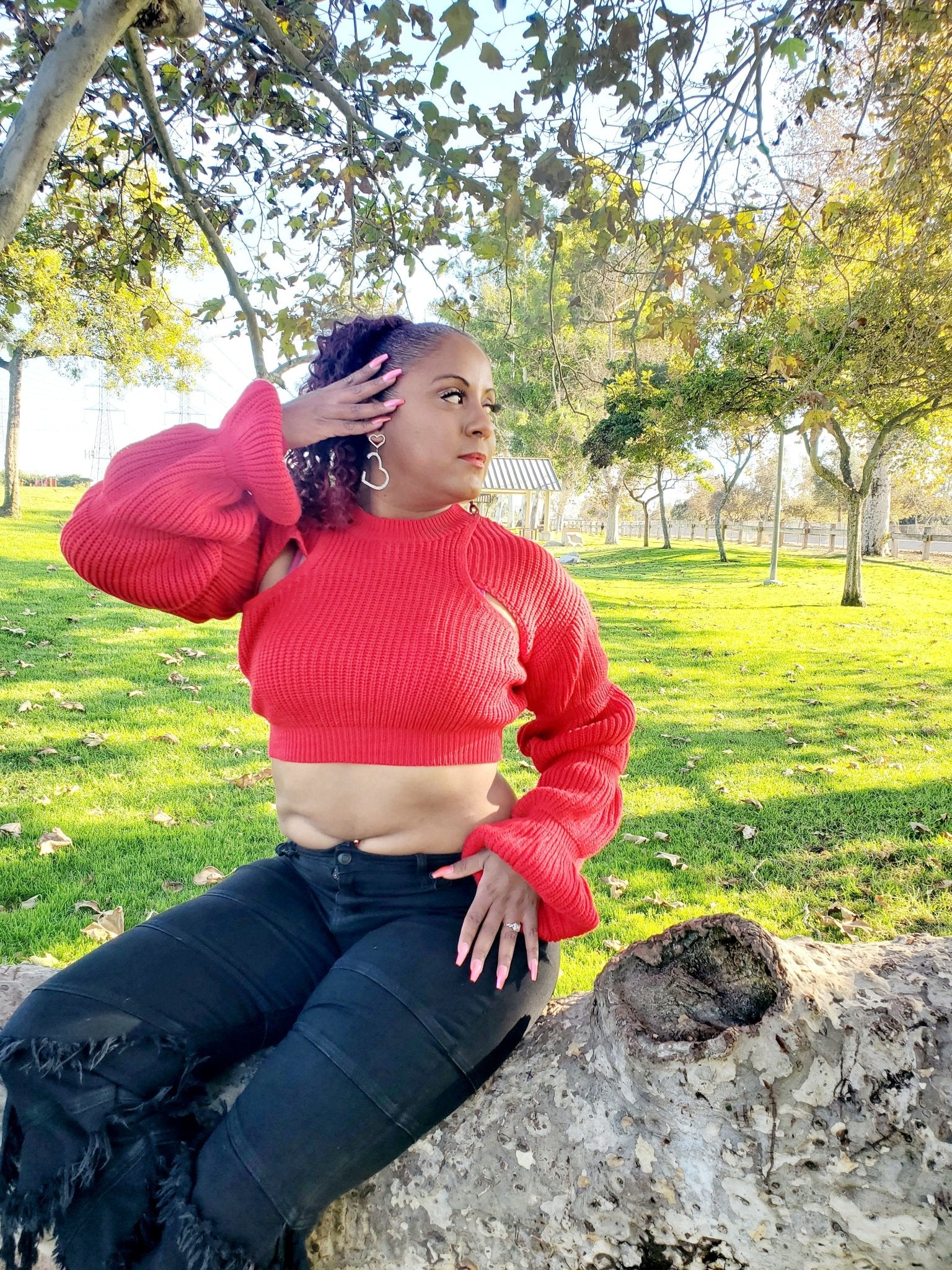 Put out The Fire Sweater $15.00 - Goldie B & Co Boutique