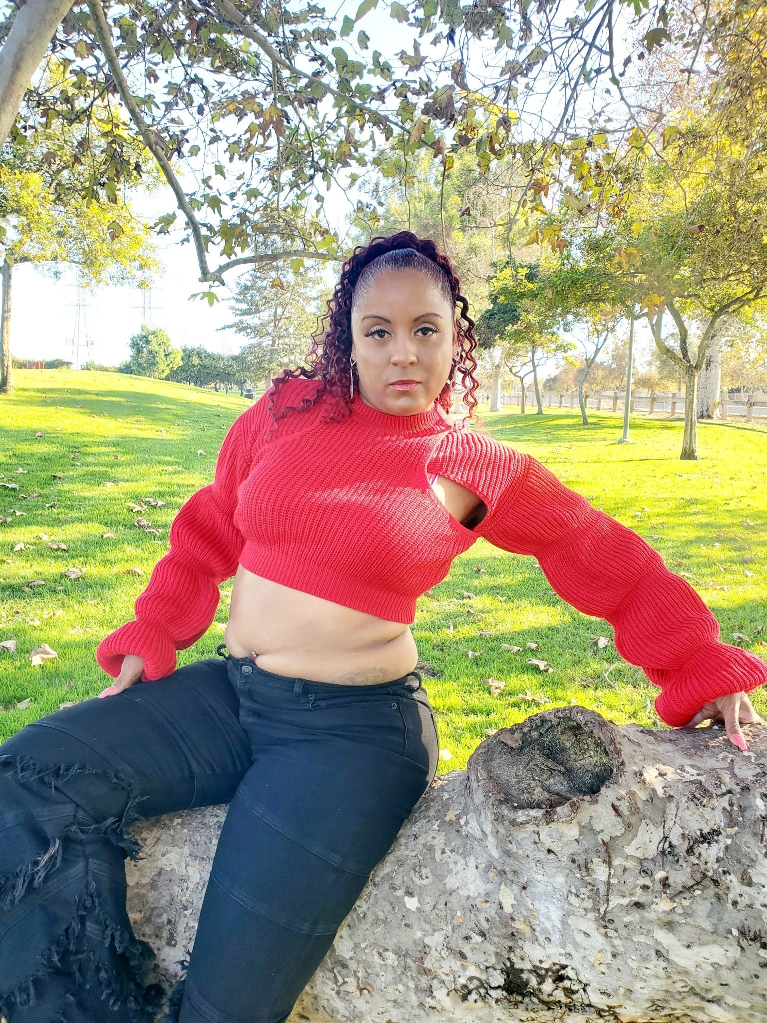 Put out The Fire Sweater $15.00 - Goldie B & Co Boutique