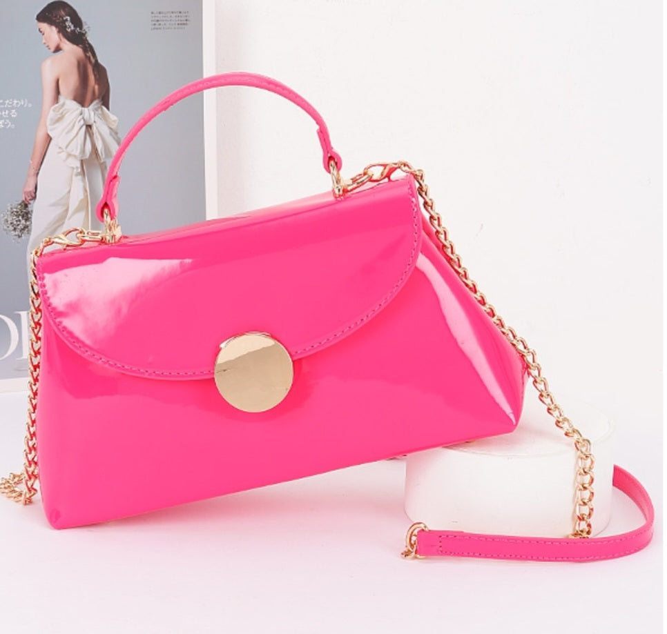 Faux Patent Leather Bag - Goldie B & Co Boutique  