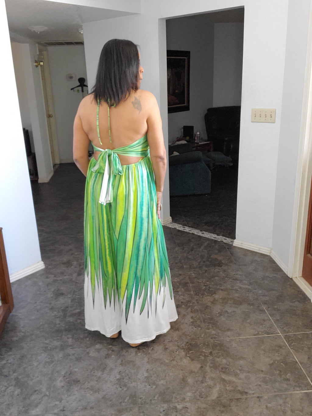 Multi-Color Green Maxi Dress - Goldie B & Co Boutique  