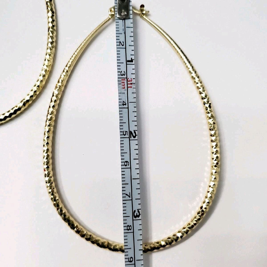 Teardrop Gold-tone Earrings