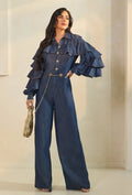 Layered Ruffle Sleeve Jumpsuit - Goldie B & Co Boutique  