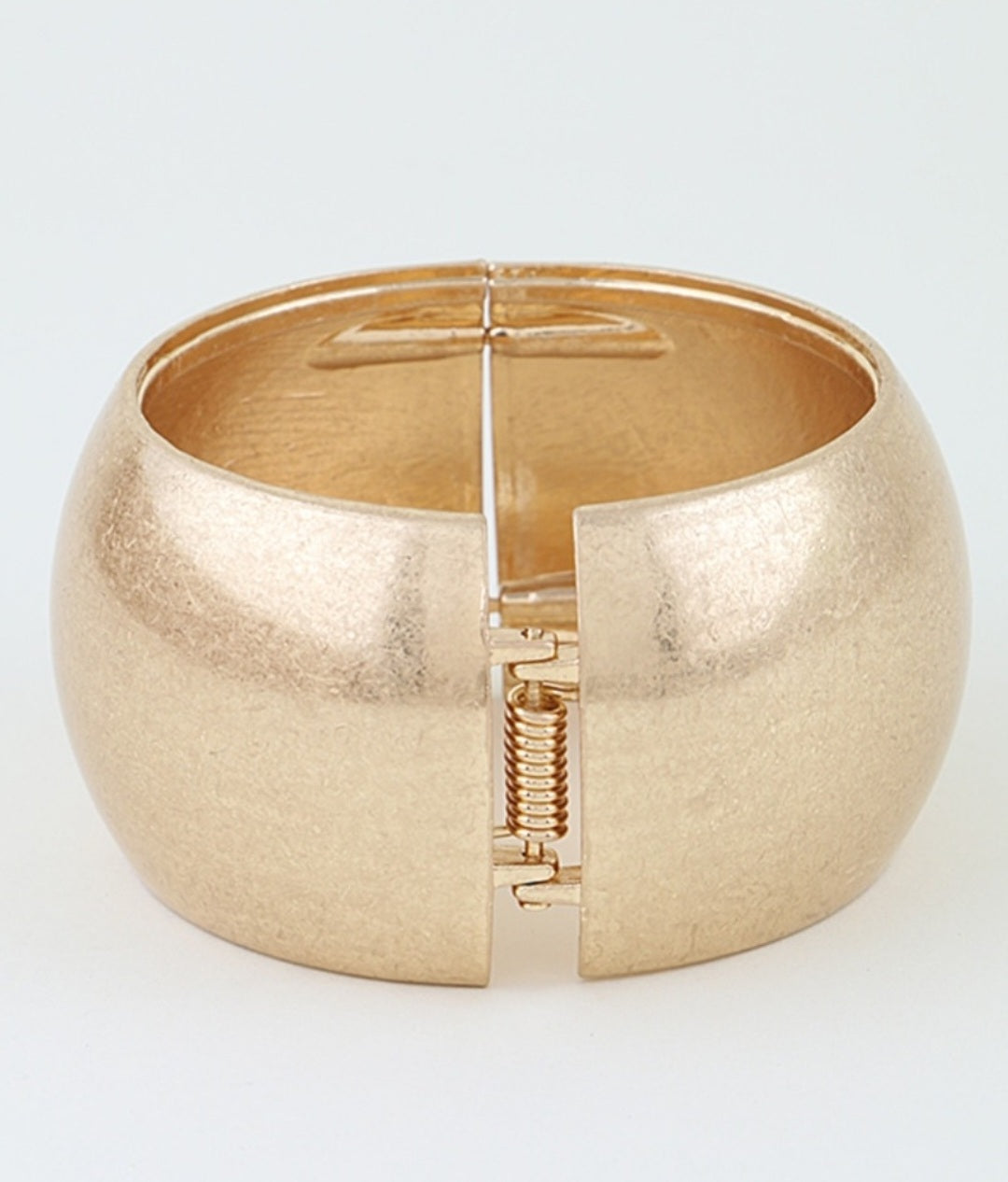 Matte Wide Dome Cuff Bracelet - Goldie B & Co Boutique