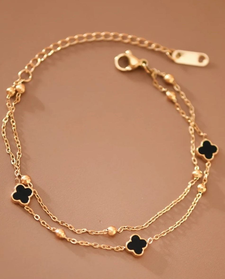 Bead & Clover Bracelet - Goldie B & Co Boutique  