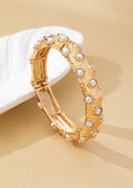 Vintage Gold & Pearl Bangle - Goldie B & Co Boutique  