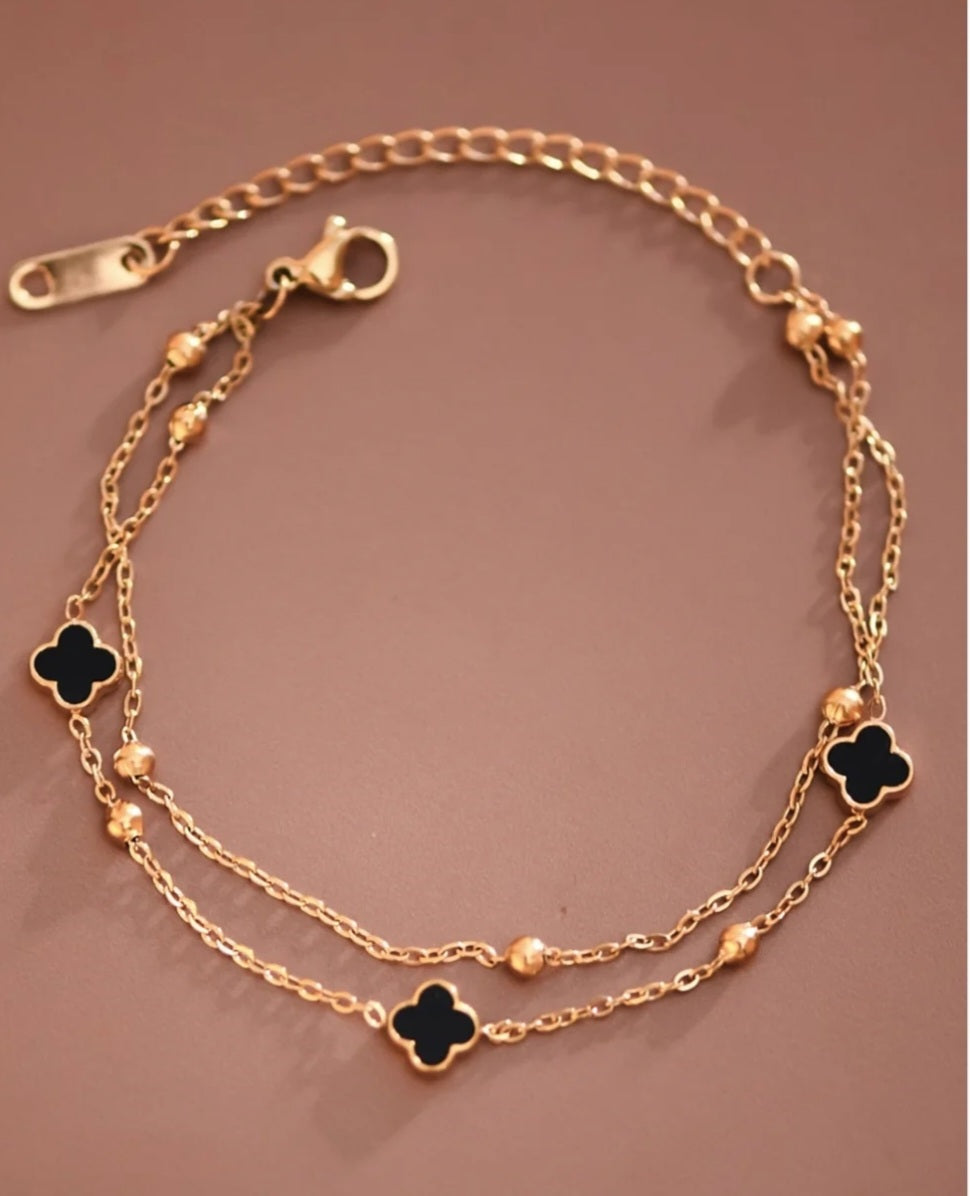 Bead & Clover Bracelet - Goldie B & Co Boutique  