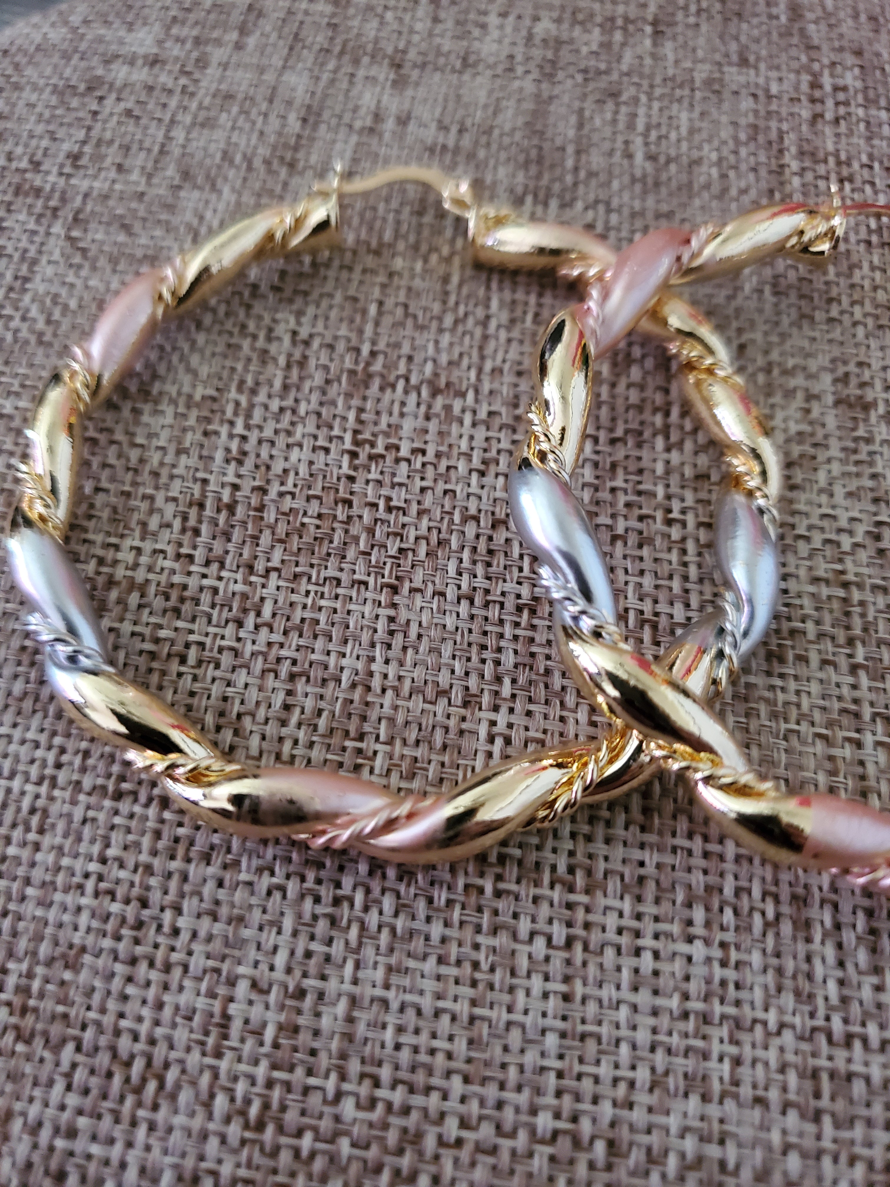 Colorful Twist Hoops
