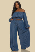 Palazzo 2pc Pant Set/Plus-size - Goldie B & Co Boutique  