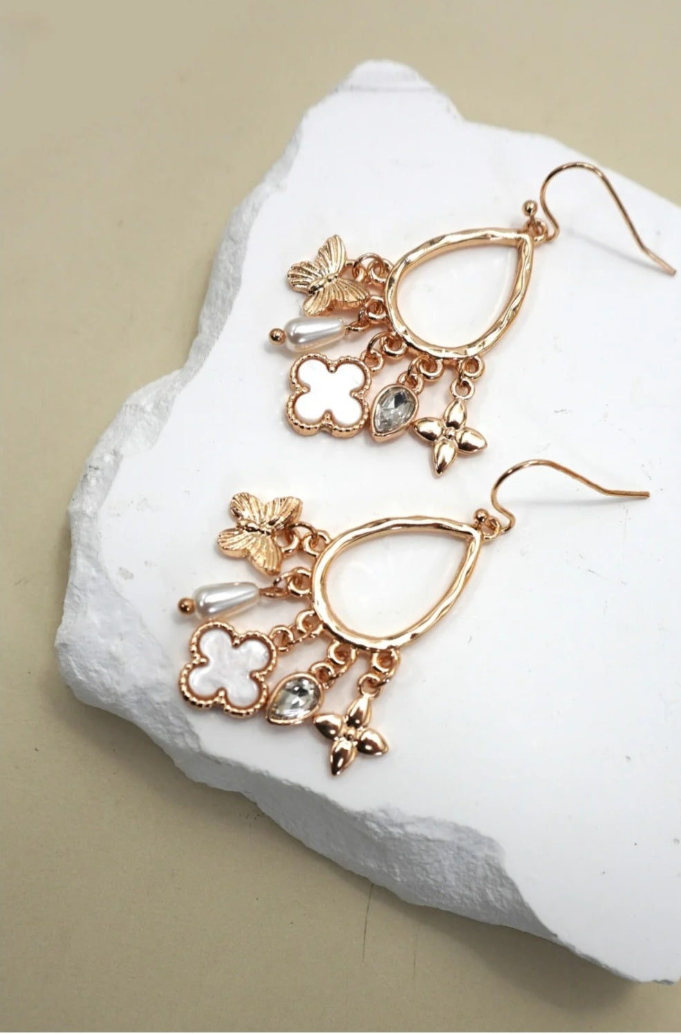 Charm Teardrop Earrings - Goldie B & Co Boutique  