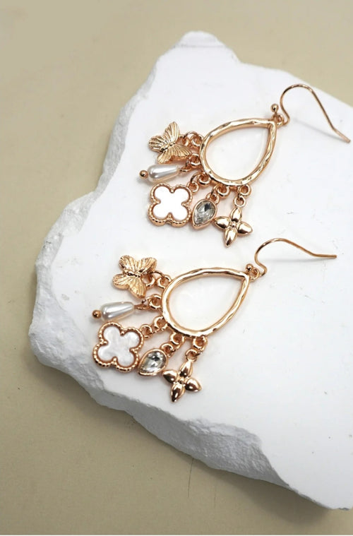Charm Teardrop Earrings - Goldie B & Co Boutique  