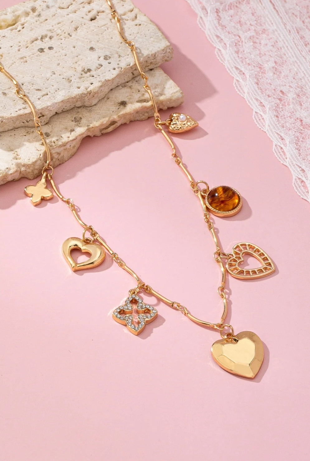 Charm Me Necklace - Goldie B & Co Boutique  