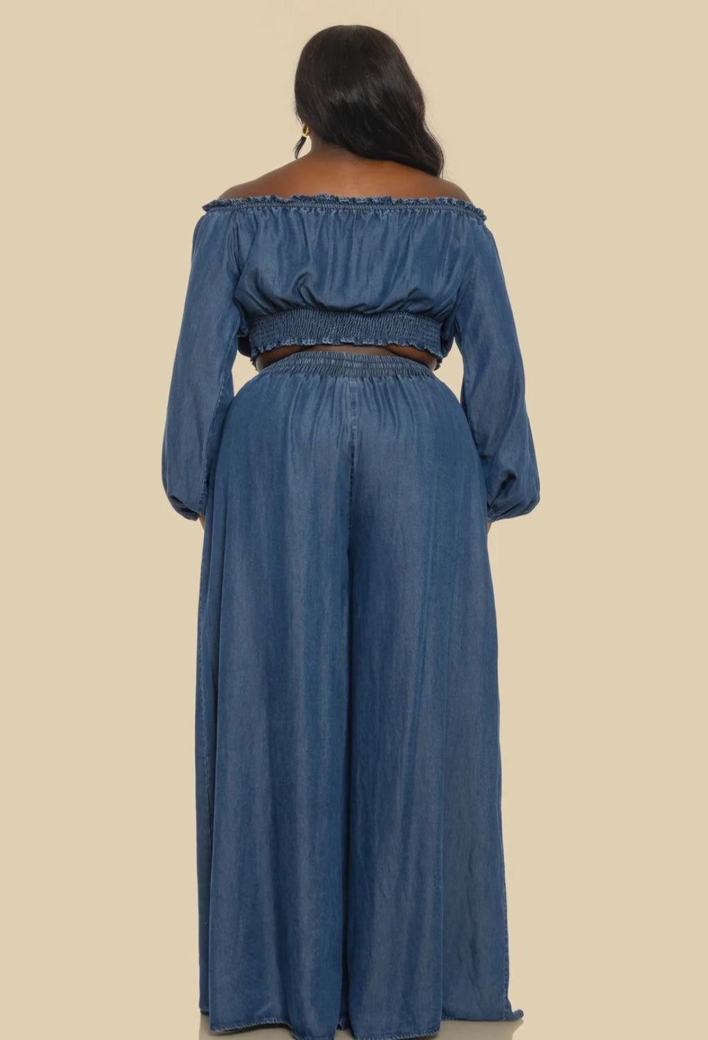 Palazzo 2pc Pant Set/Plus-size - Goldie B & Co Boutique  