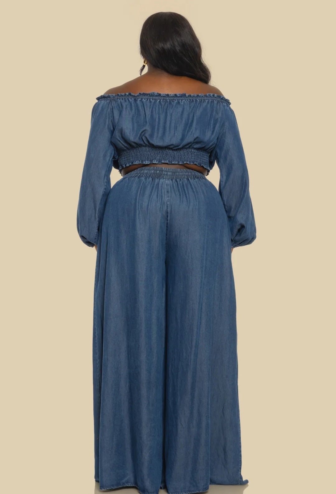 Palazzo 2pc Pant Set/Plus-size - Goldie B & Co Boutique  