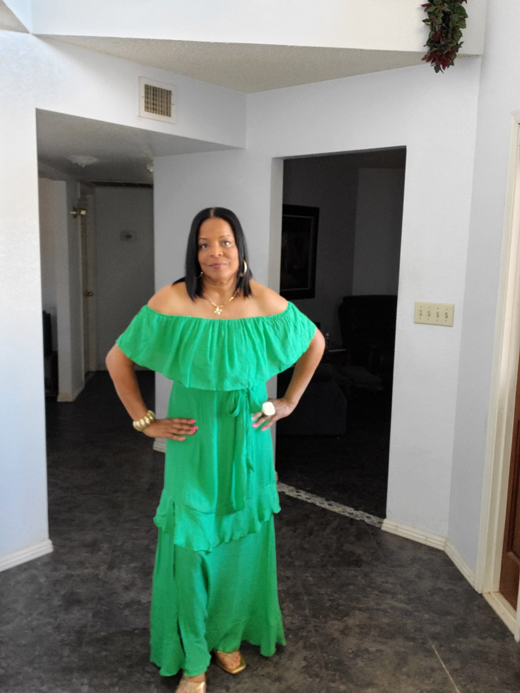 Kelly Green Maxi Dress - Goldie B & Co Boutique  