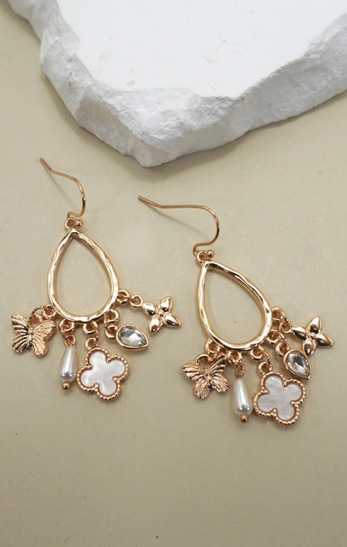 Charm Teardrop Earrings - Goldie B & Co Boutique  