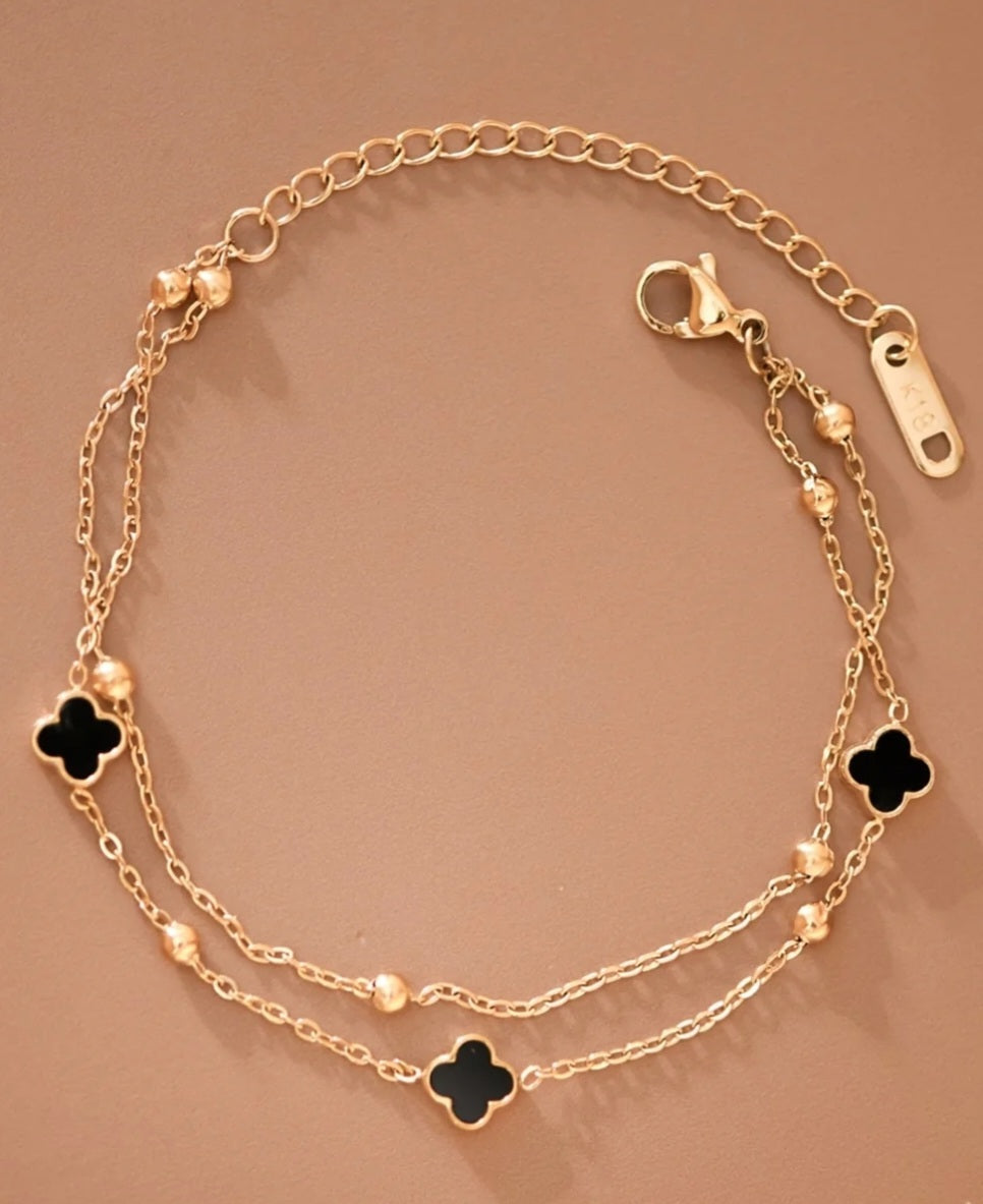 Bead & Clover Bracelet - Goldie B & Co Boutique  