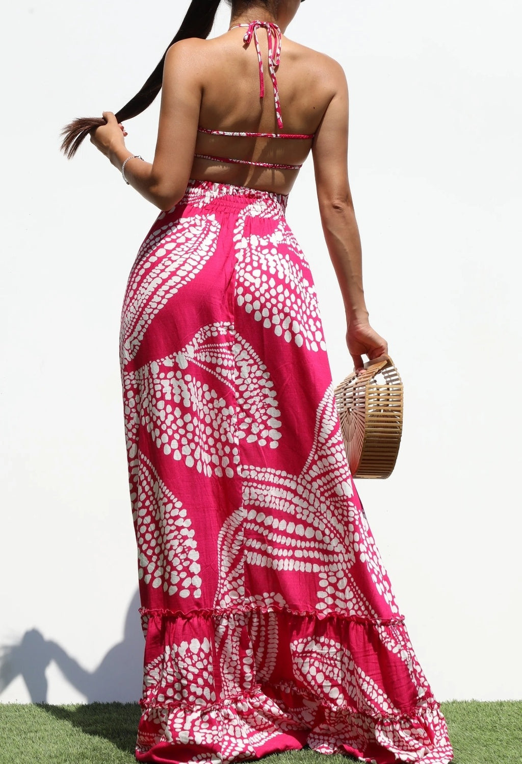 Smocked Woven Maxi Dress - Goldie B & Co Boutique  