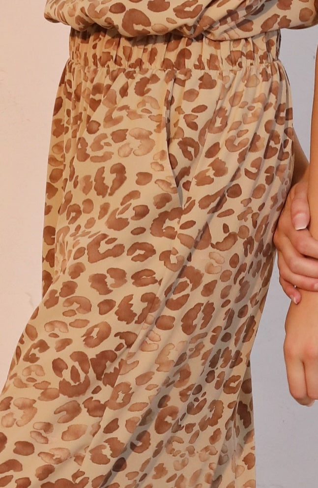 Animal Print Pocket Pants - Goldie B & Co Boutique  