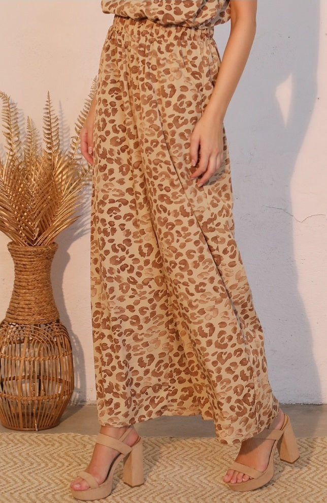 Animal Print Pocket Pants - Goldie B & Co Boutique  