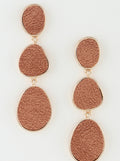 Textured Triple Drop Earrings - Goldie B & Co Boutique  