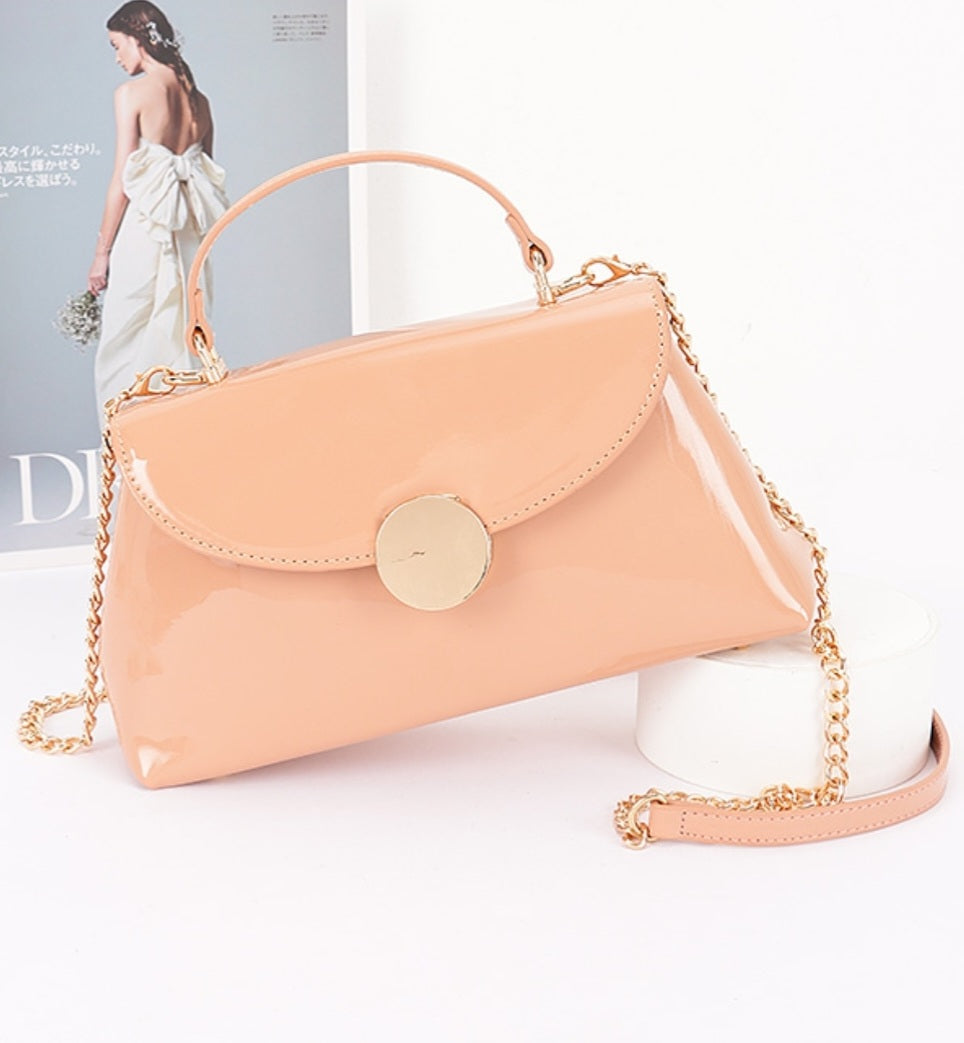 Faux Patent Leather Bag - Goldie B & Co Boutique  